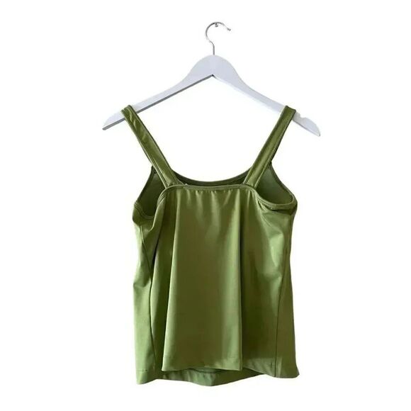 Sahalie Lime Green Built in Bra Adjustable Straps Tank Top SZ 34B (M) - Picture 5 of 12